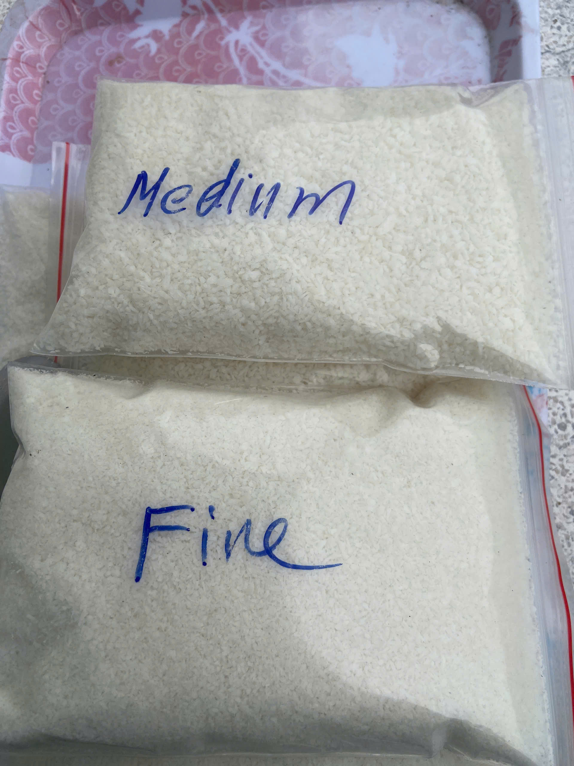 desiccated coconut