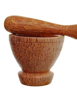 COCONUT WOOD MORTAR AND PESTLE