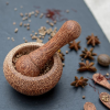 COCONUT WOOD MORTAR AND PESTLE