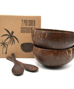COCONUT BOWL AND COCONUT SPOON