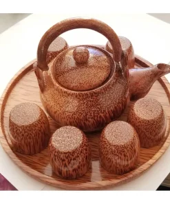 Alternative view of  Wooden Coconut Teapot