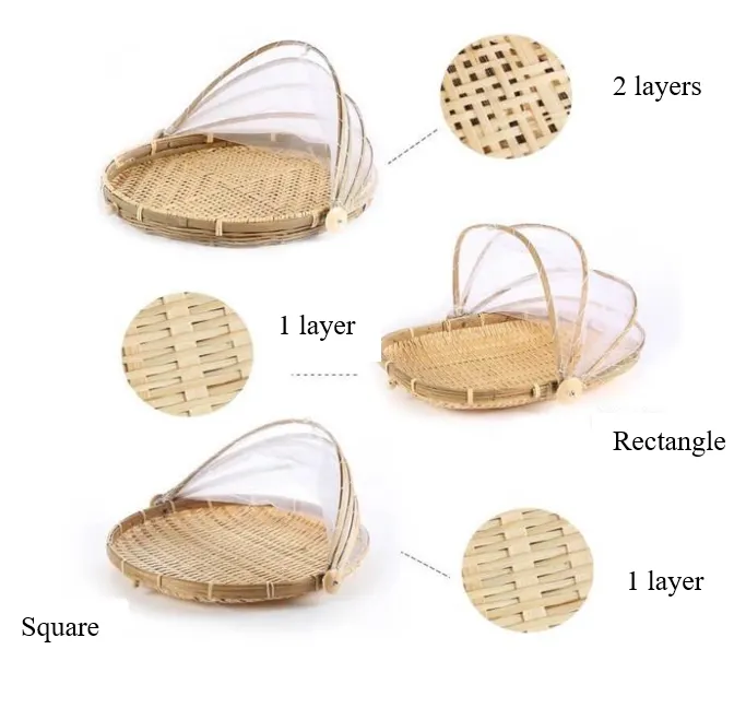 Bamboo Winnowing Basket Tray - Image 6
