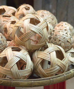 Alternative view of RATTAN BALLS