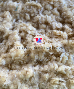 Natural fish scales processed by VDELTA Vietnam – high-quality, collagen-rich marine material cleaned and prepared for global export.
