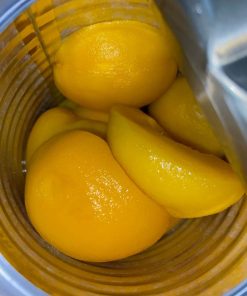 Alternative view of Canned peach halves in light syrup 20oz
